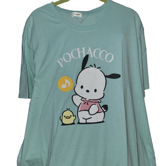 Sanrio Pochacco BIG Graphic T-Shirt, Double-Sided