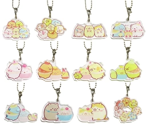 San-x Sumikko Gurashi, Neko Sweet Shop, Acrylic Keychain Blind Box Series