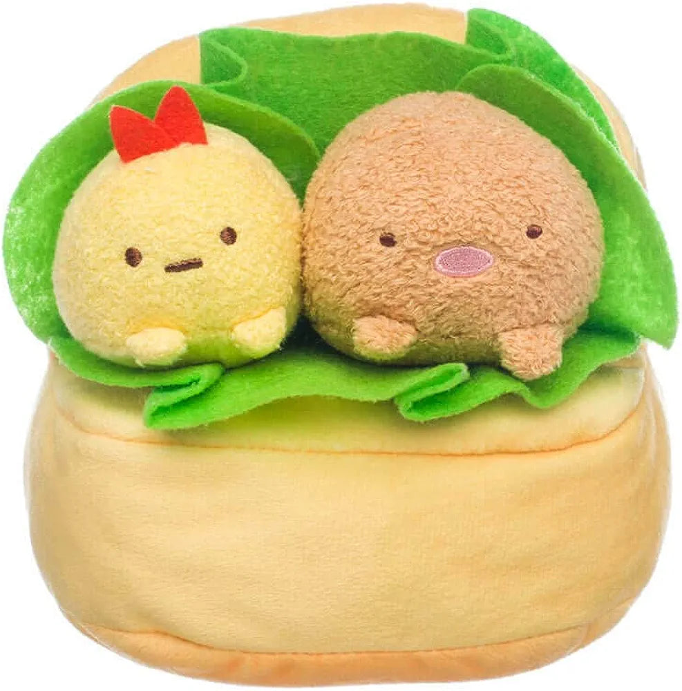 San-x Sumikko Gurashi, Deli Series, Tonkatsu and Ebi Sandwich Plush