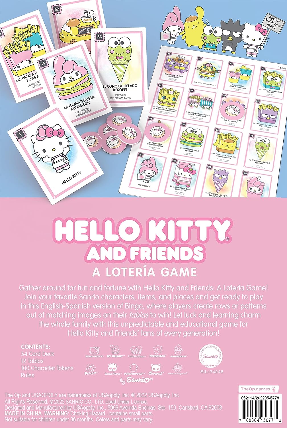 Sanrio, Hello Kitty and Friends, Loteria Board Game