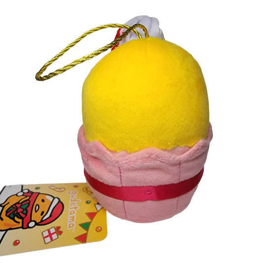 Sanrio Gudetama Christmas Ornament Plush, Cupcake