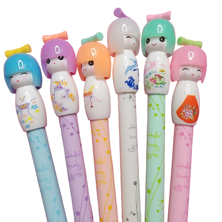 Kokeshi Dolls Collection Gel Pens