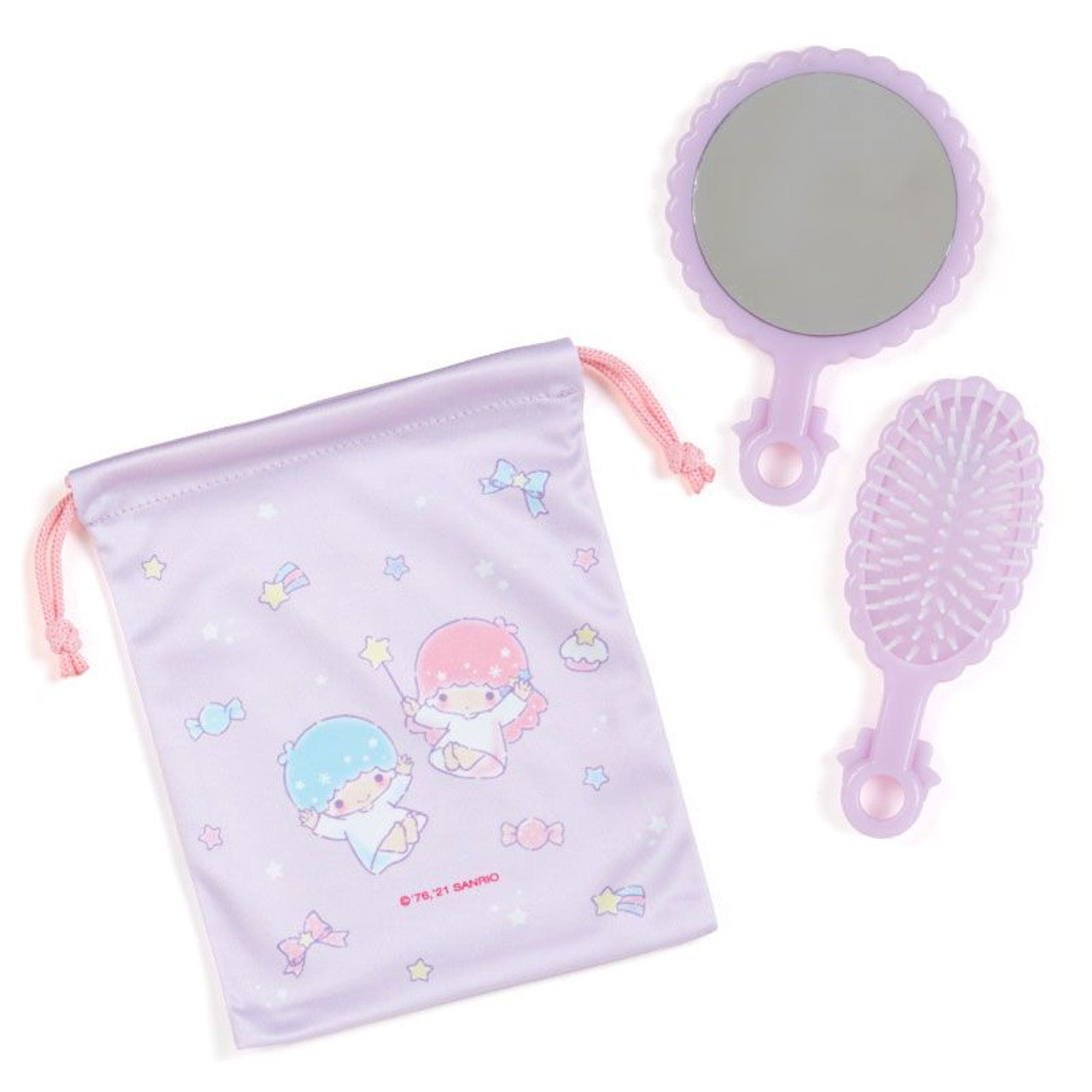 Sanrio Little Twin Stars Brush and Mirror Set