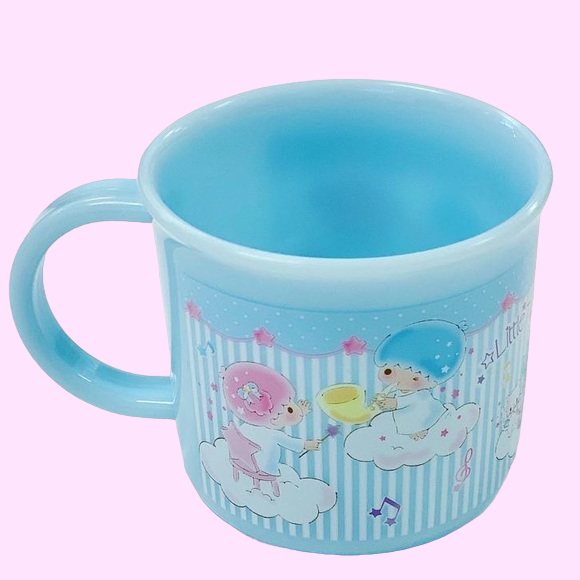 Sanrio Japan, Little Twin Stars Plastic Mug, Blue