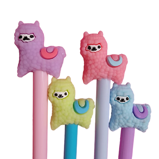 Quirky Pastel Llama Fine Tip Gel Pen