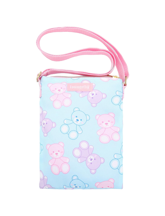 Loungefly Kawaii Pastel Bears Passport Crossbody Bag