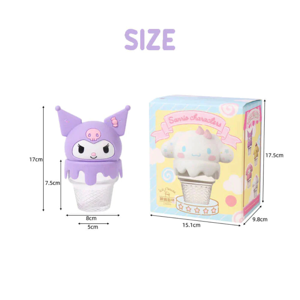 Miniso x Sanrio Characters Figural Ice Cream Glass Cup, Opened Blind Box