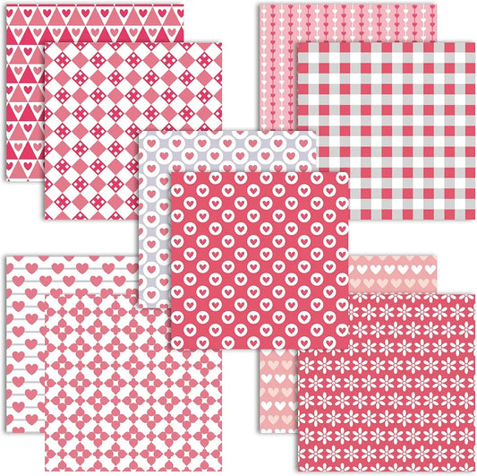 Chiyo Origami Paper Pack, Double-Sided, Hearts Design