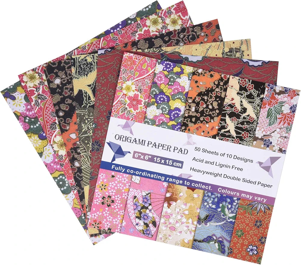 Chiyo Origami Paper Pack, Double-Sided, Traditional Design