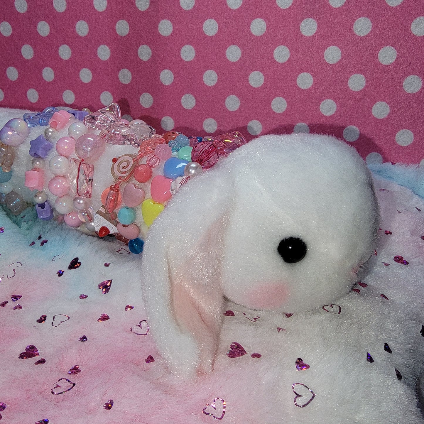 Amuse Poteusa Loppy Long Squeaky Bunny Plush