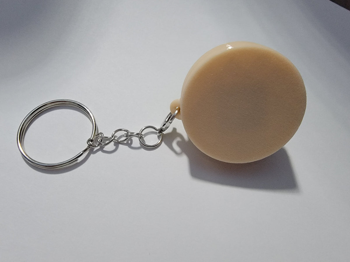 Happy Clicky Fidget Bao Bun Keychain, 3D Printed
