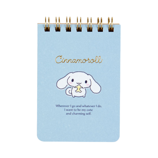 Sanrio Cinnamoroll Small Spiral Memo Pad, Smokey