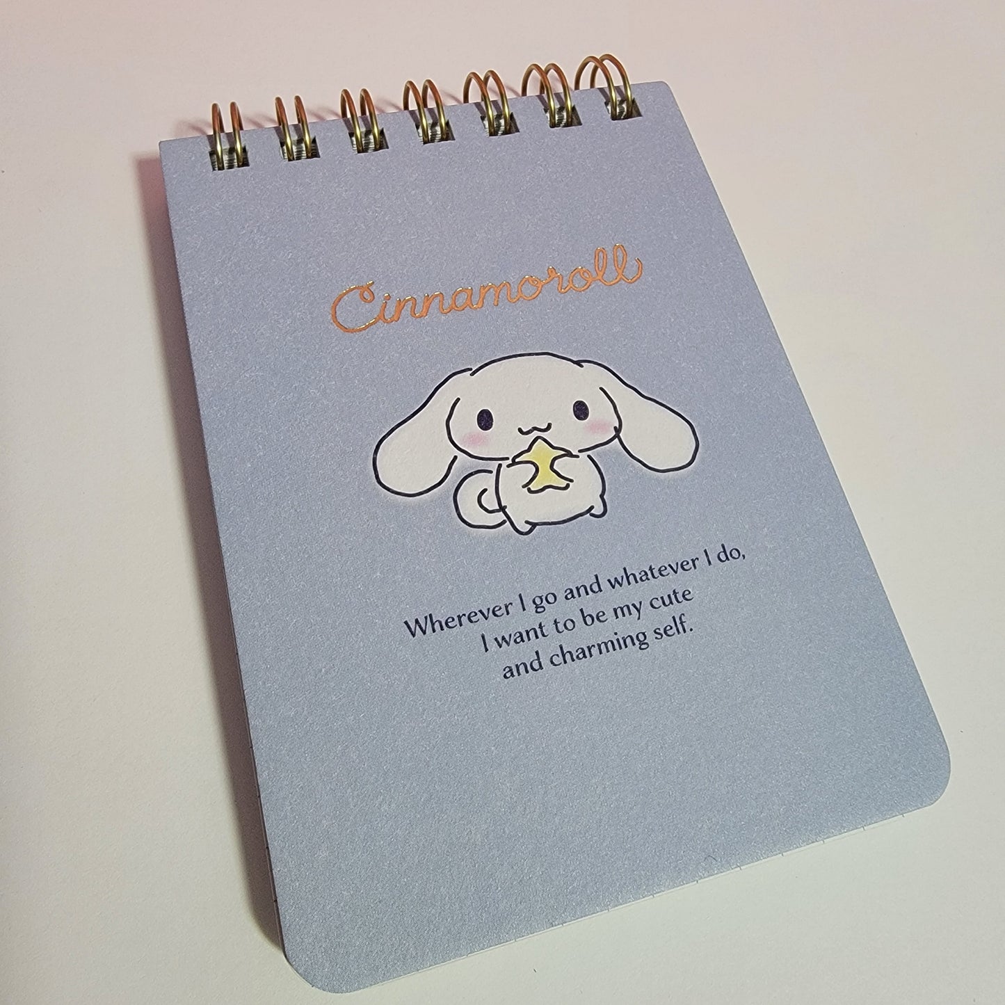 Sanrio Cinnamoroll Small Spiral Memo Pad, Smokey