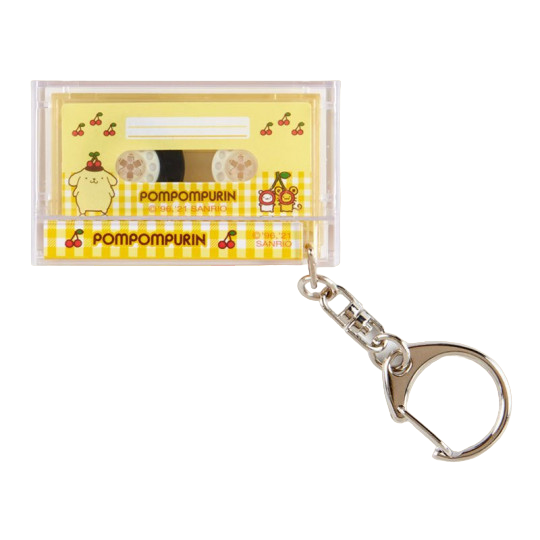 Sanrio Pompompurin, Mini Cassette Keychain