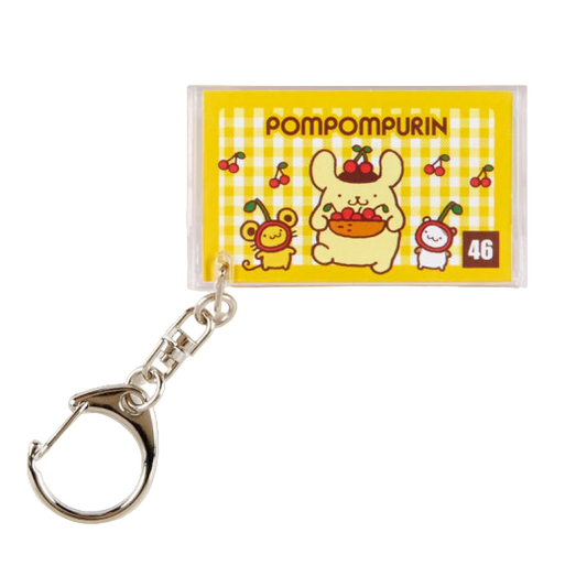 Sanrio Pompompurin, Mini Cassette Keychain