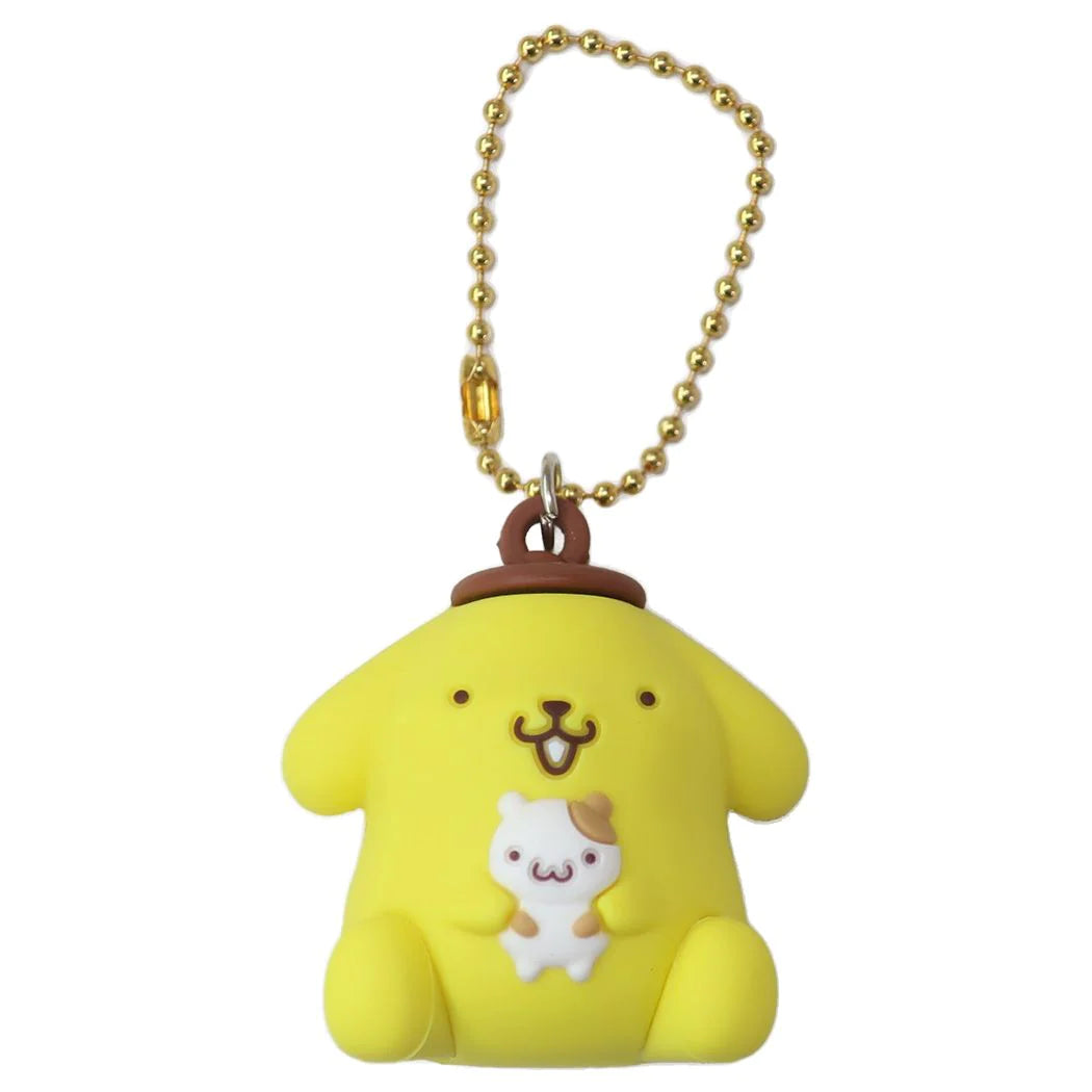 Sanrio Pompompurin and Muffin PVC Mascot Keychain