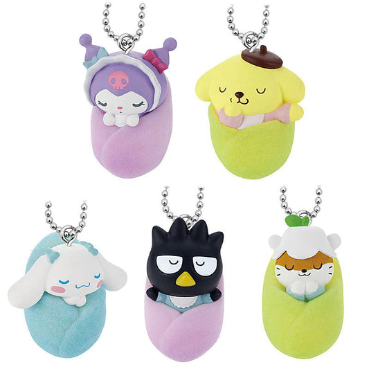 Sanrio Characters, Sleeping Babies, Mini Mascot Figure Keychain Gacha