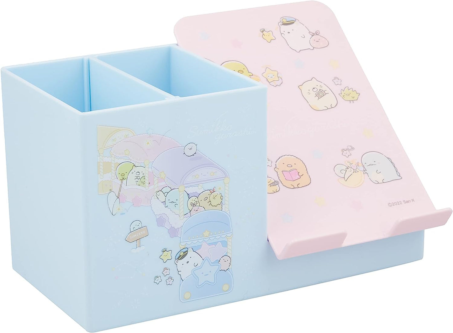 San-x Sumikko Gurashi, Starry Sky Walk Multi-Function Desk Organizer, Light Blue