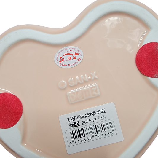 San-x Tarepanda, Vintage Ceramic Heart Shaped Trinket Tray
