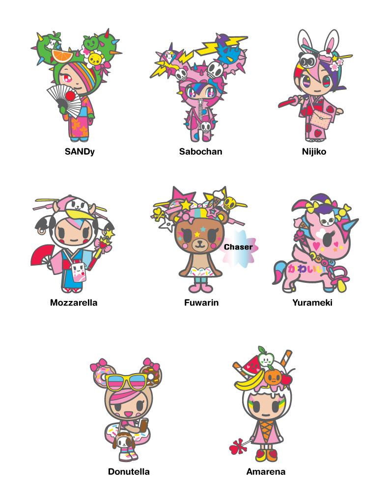 Tokidoki Kawaii All Stars Enamel Pin, Opened Blind Box