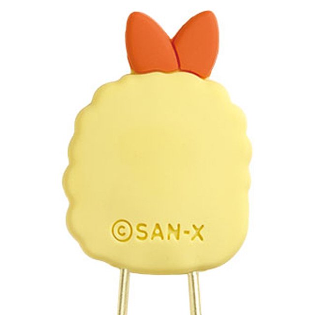 San-x Sumikko Gurashi Tonkatsu and Ebi Furai Binder Clips, Gold Tone
