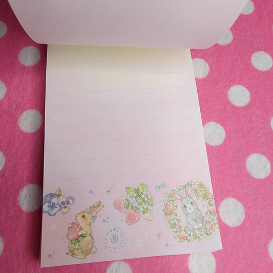 Q-lia, Jamjelly, Cottage Bunnies Small Memo Pad
