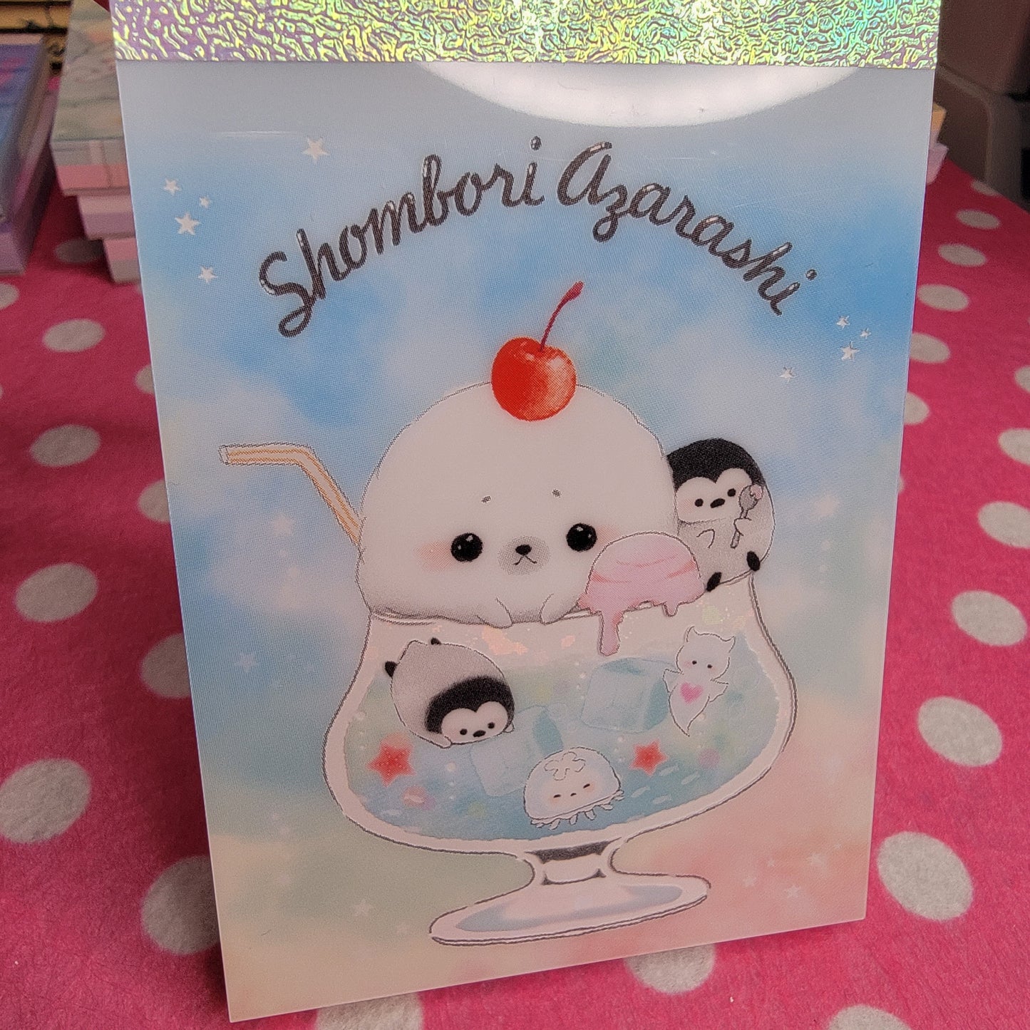 Crux, Shombori Azarashi Baby Seal Small Memo Pad