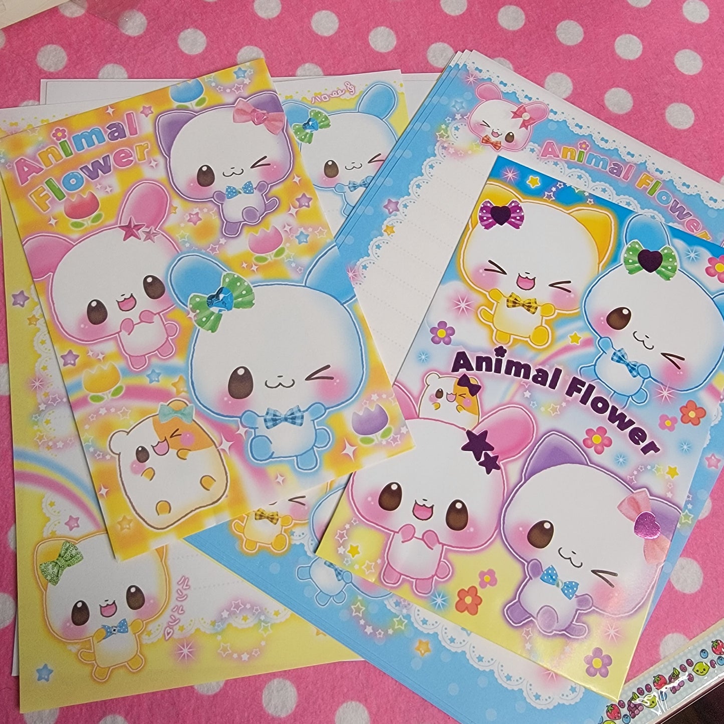 Pastel Animal Flower Letter Set