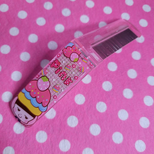 Bobo Kawaii Girls Foldable Mirror and Comb