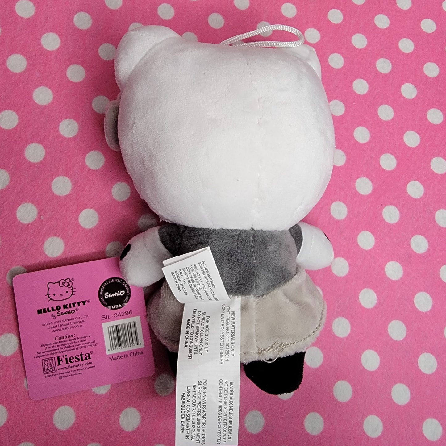Hello Kitty Monochrome Retro Cartoon Plush