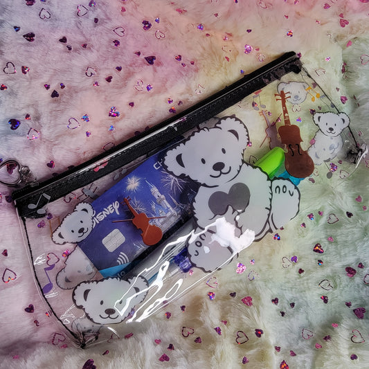 Clear Vinyl Pencil Pouch, Kawaii Style