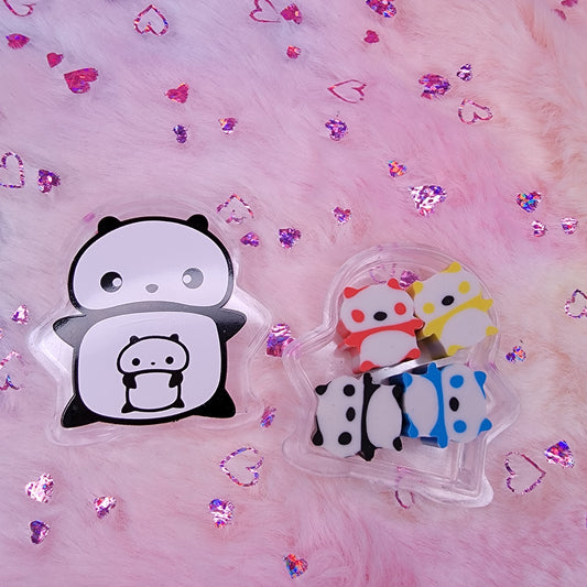 Panda Mini Erasers in Box