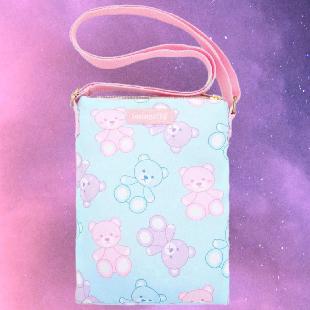 Loungefly Kawaii Pastel Bears Passport Crossbody Bag