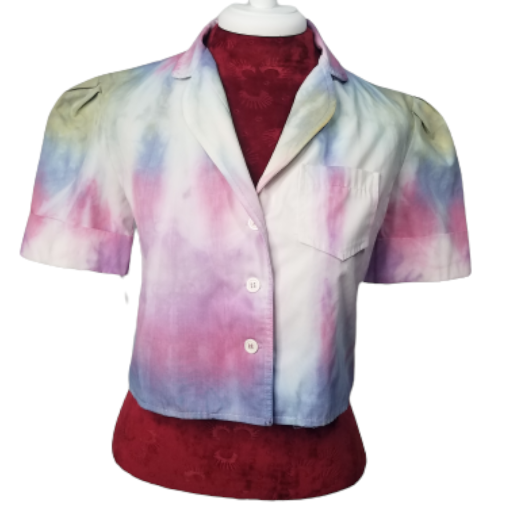 EK Original, Short Sleeve Hand-Dyed Blazer, Size Small