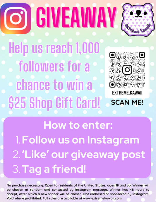 Instagram Follower Giveaway!