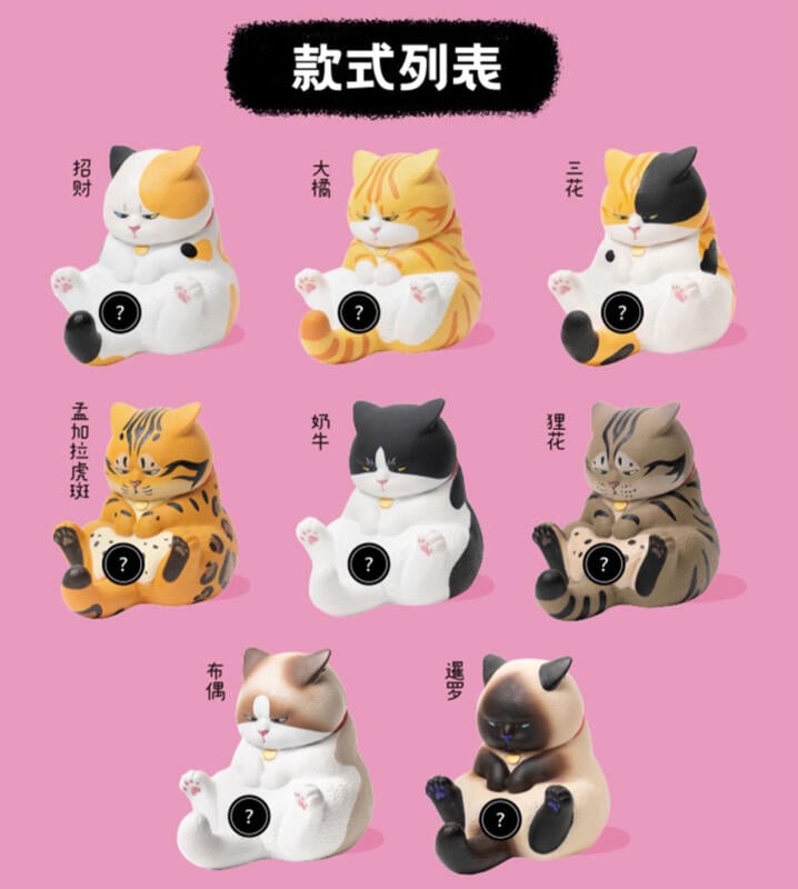 CJoy Crotch Staring Cats Volume 3, Opened Blind Box