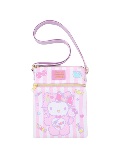 Loungefly x Sanrio, Hello Kitty Candy Monster Passport Crossbody Bag