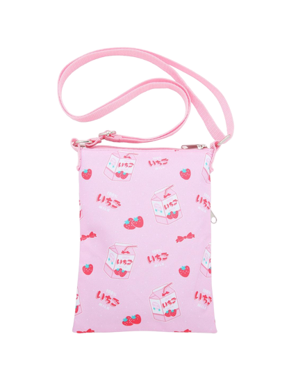 Bioworld, Strawberry Milk, Kawaii Passport Crossbody Bag