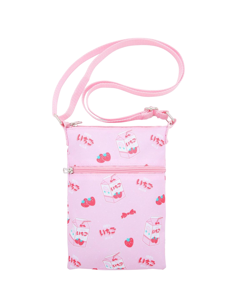 Bioworld, Strawberry Milk, Kawaii Passport Crossbody Bag