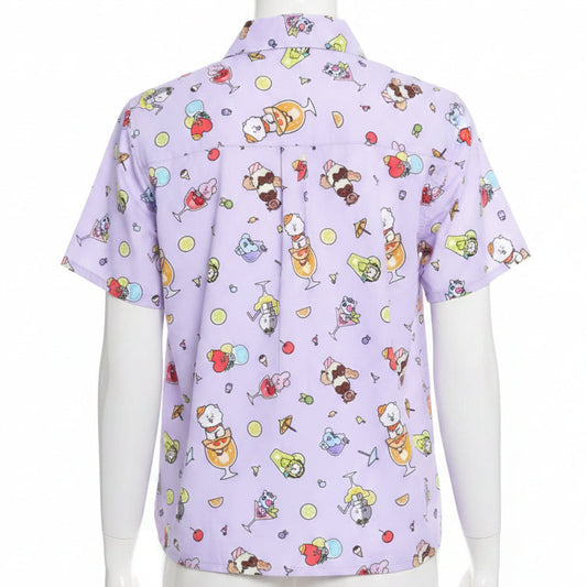 BT21 Fruity Drinks Button Up Top