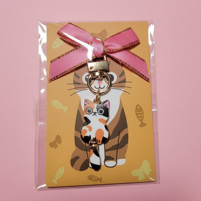 Dangling Cat Handbag Charm