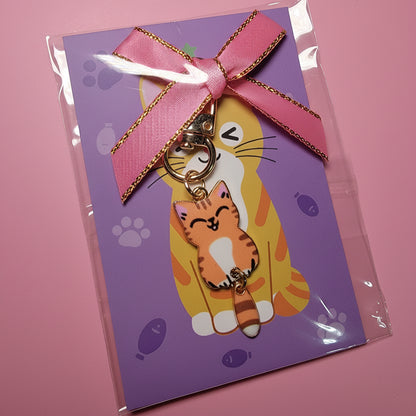 Dangling Cat Handbag Charm