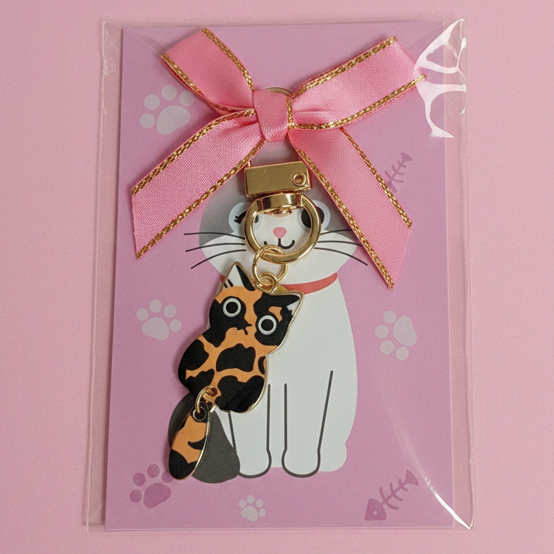 Dangling Cat Handbag Charm
