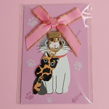 Dangling Cat Handbag Charm