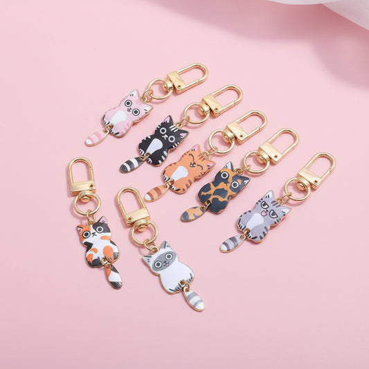 Dangling Cat Handbag Charm