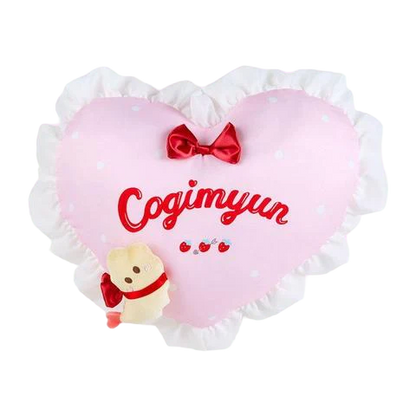 Sanrio Cogimyun, First Love, Ruffle Heart Pillow Cushion