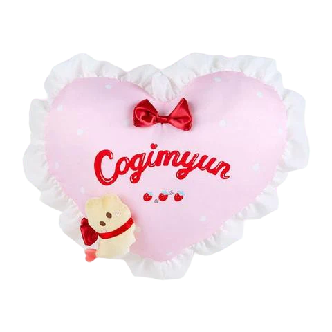 Sanrio Cogimyun, First Love, Ruffle Heart Pillow Cushion