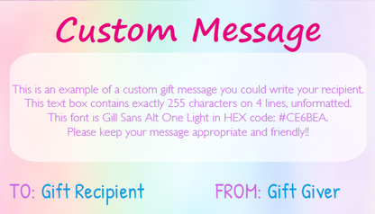 Custom Gift Notes