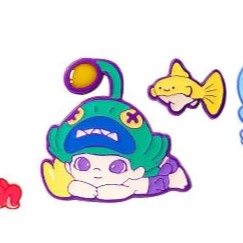 Pop Mart, Dimoo Aquarium Enamel Pin Series, Opened Blind Box