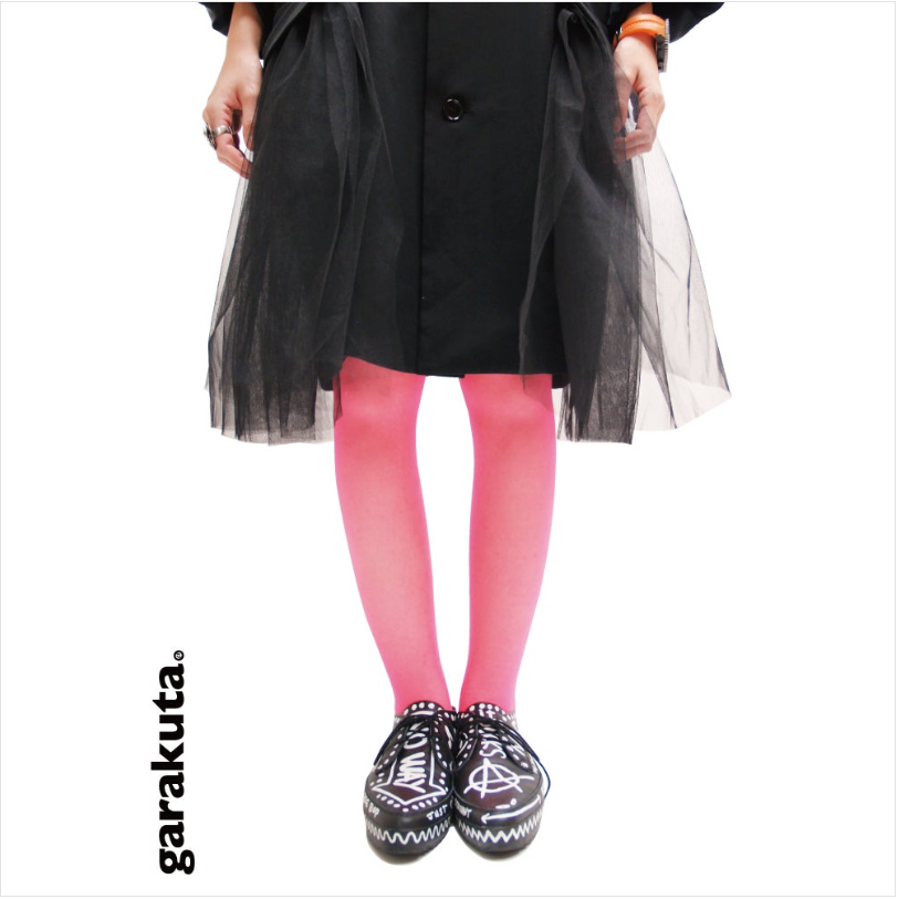 boomdesign Garakuta Sheer Tights, Bright Colors